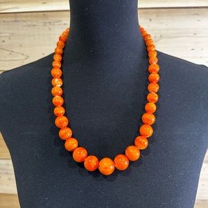 Vintage 70's Graduating Beaded Necklace